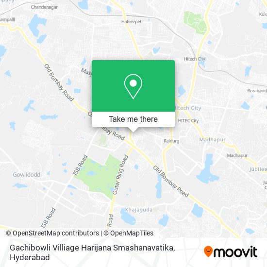 Gachibowli Villiage Harijana Smashanavatika map