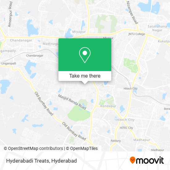 Hyderabadi Treats map