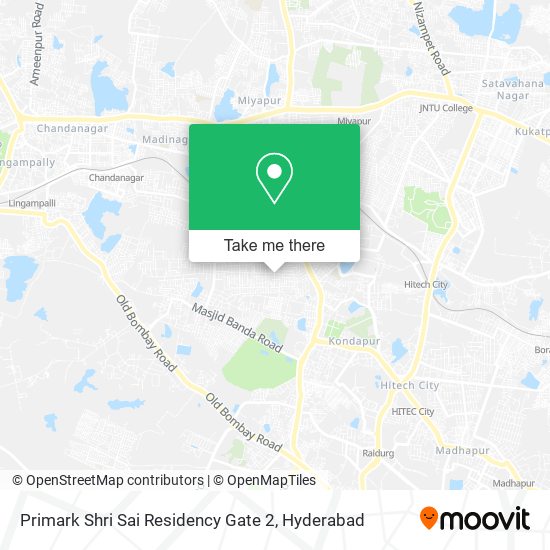 Primark Shri Sai Residency Gate 2 map
