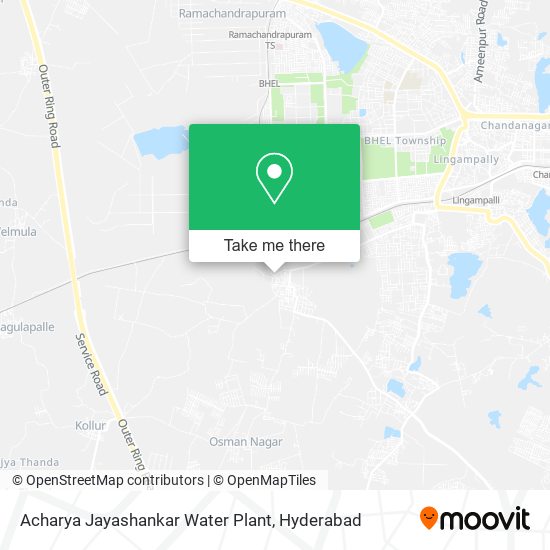 Acharya Jayashankar Water Plant map