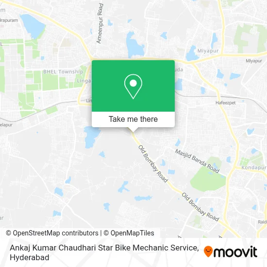 Ankaj Kumar Chaudhari Star Bike Mechanic Service map