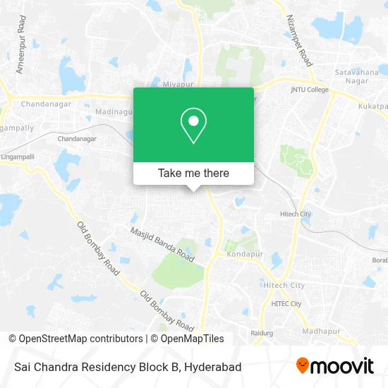 Sai Chandra Residency Block B map