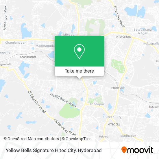 Yellow Bells Signature Hitec City map