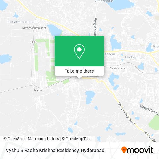 Vyshu S Radha Krishna Residency map