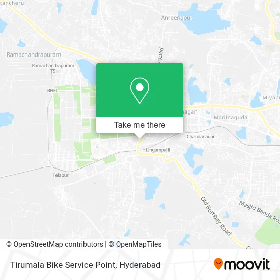 Tirumala Bike Service Point map