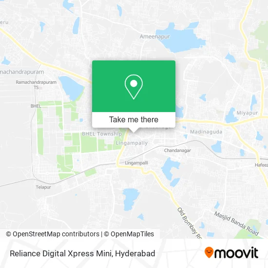 Reliance Digital Xpress Mini map