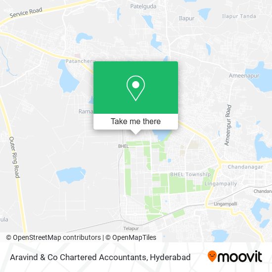 Aravind & Co Chartered Accountants map