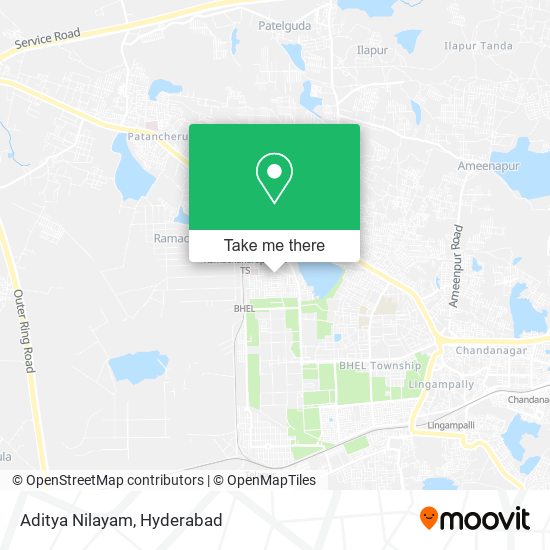 Aditya Nilayam map