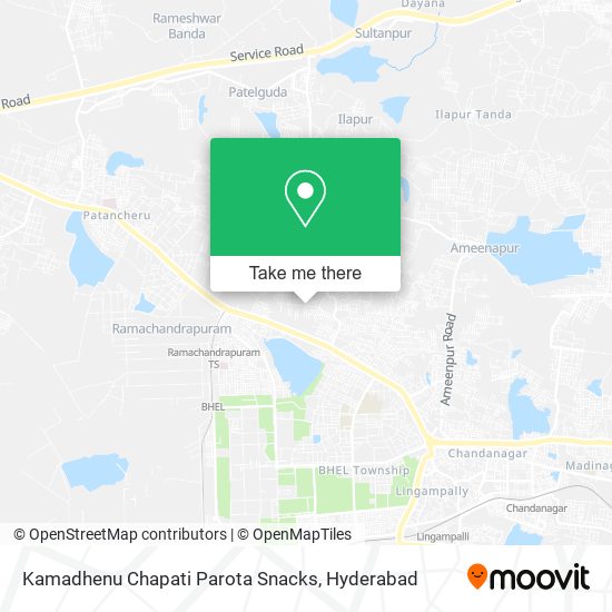 Kamadhenu Chapati Parota Snacks map