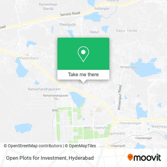 Open Plots for Investment map