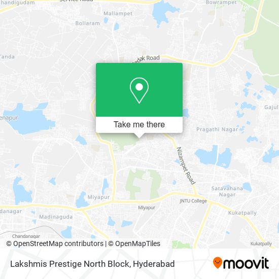 Lakshmis Prestige North Block map