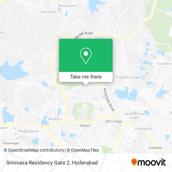 Srinivasa Residency Gate 2 map