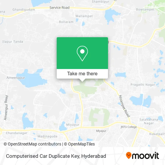Computerised Car Duplicate Key map