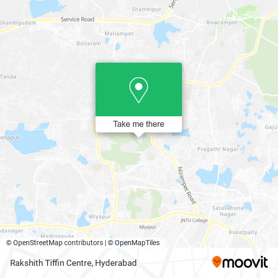 Rakshith Tiffin Centre map