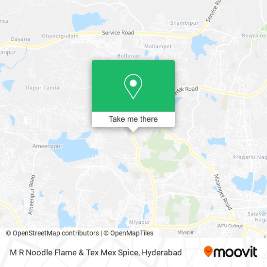 M R Noodle Flame & Tex Mex Spice map