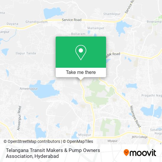 Telangana Transit Makers & Pump Owners Association map