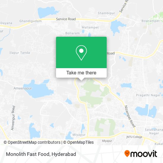 Monolith Fast Food map