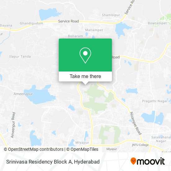 Srinivasa Residency Block A map