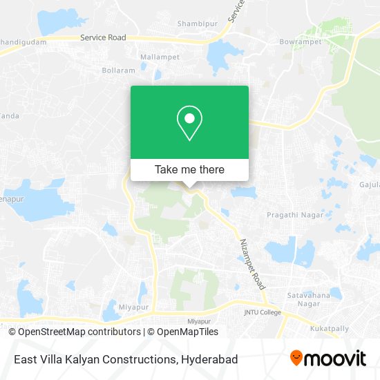 East Villa Kalyan Constructions map