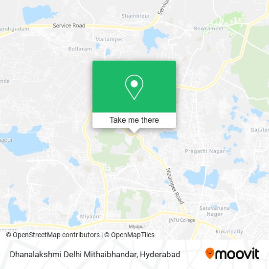 Dhanalakshmi Delhi Mithaibhandar map