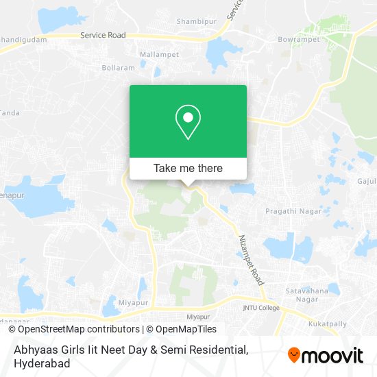 Abhyaas Girls Iit Neet Day & Semi Residential map