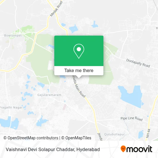 Vaishnavi Devi Solapur Chaddar map