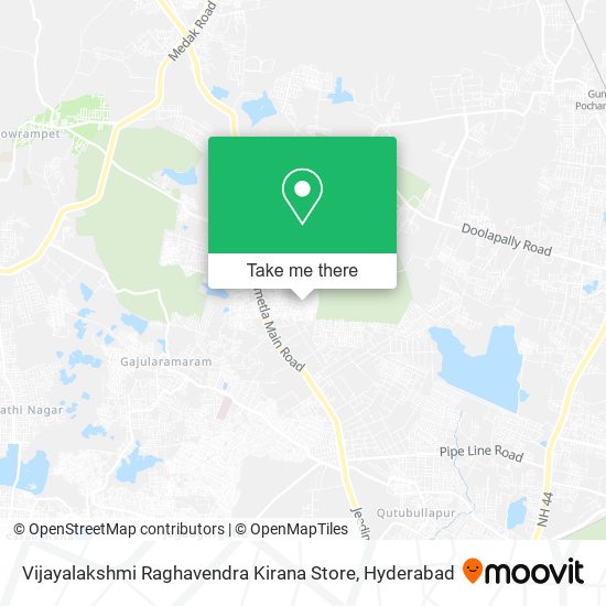 Vijayalakshmi Raghavendra Kirana Store map