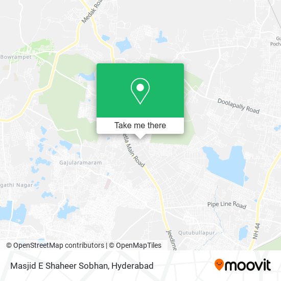 Masjid E Shaheer Sobhan map