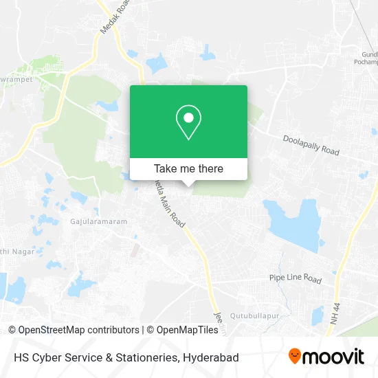 HS Cyber Service & Stationeries map