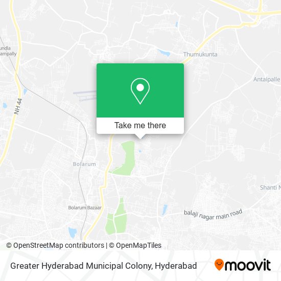 Greater Hyderabad Municipal Colony map