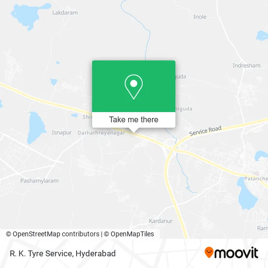 R. K. Tyre Service map