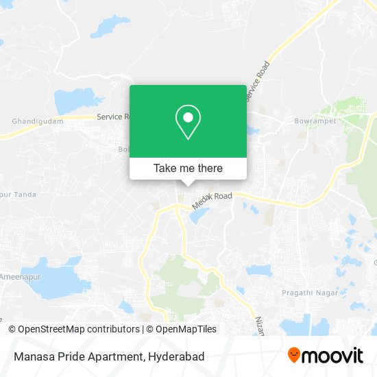 Manasa Pride Apartment map