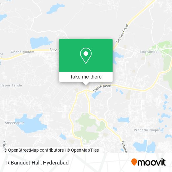 R Banquet Hall map