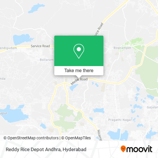 Reddy Rice Depot Andhra map