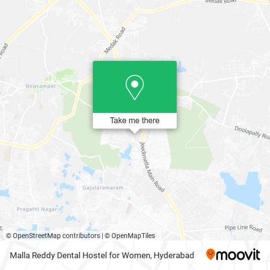 Malla Reddy Dental Hostel for Women map