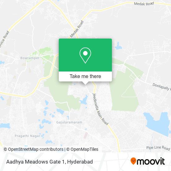 Aadhya Meadows Gate 1 map