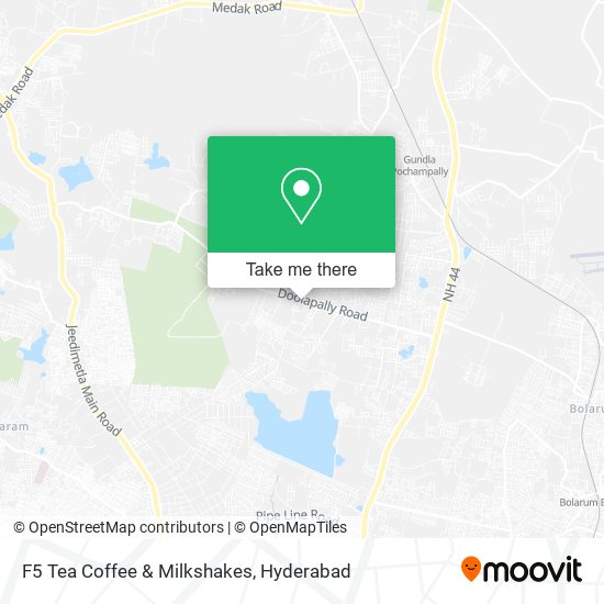 F5 Tea Coffee & Milkshakes map