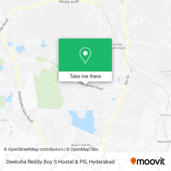 Deeksha Reddy Boy S Hostel & PG map