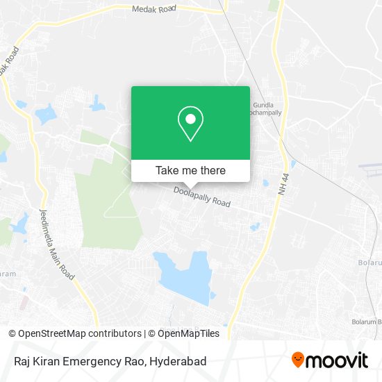 Raj Kiran Emergency Rao map