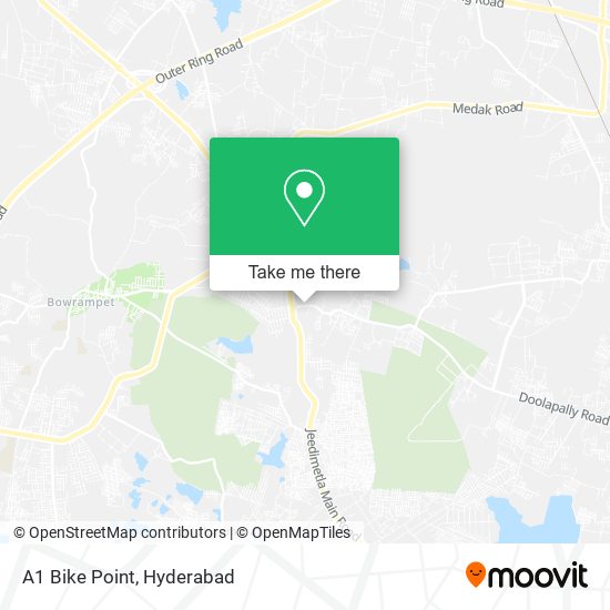 A1 Bike Point map