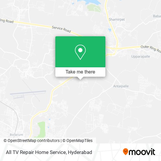 All TV Repair Home Service map