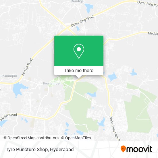 Tyre Puncture Shop map