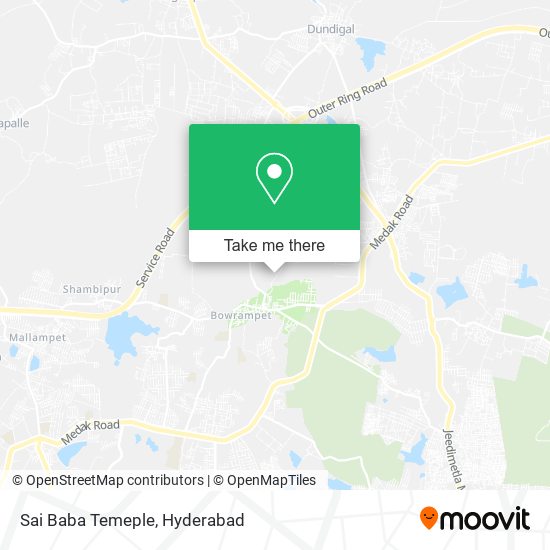 Sai Baba Temeple map