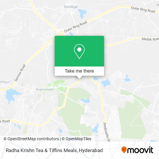 Radha Krishn Tea & Tiffins Meals map