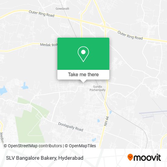 SLV Bangalore Bakery map