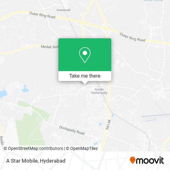 A Star Mobile map
