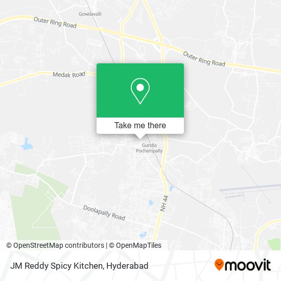 JM Reddy Spicy Kitchen map