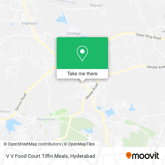 V V Food Court Tiffin Meals map