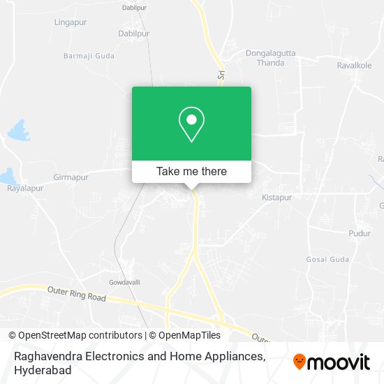 Raghavendra Electronics and Home Appliances map