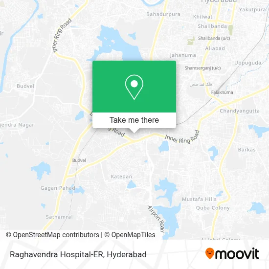 Raghavendra Hospital-ER map